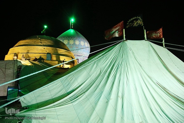 برپایی خیمه عزا در امامزاده موسی مبرقع(ع)
