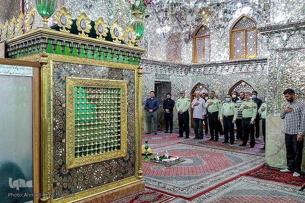 مراسم غبارروبی و عطرافشانی حرم مطهر علی بن حمزه(ع)‎‎