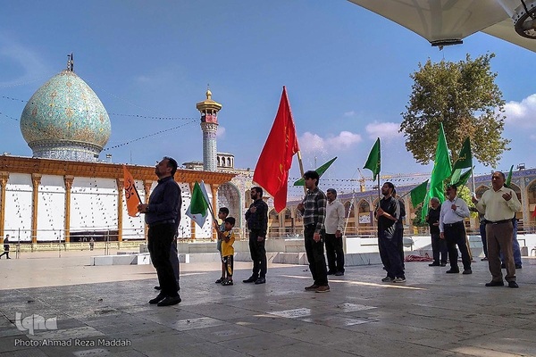 پیاده روی هیئت سه شنبه های مهدوی به سمت شاهچراغ(ع)‎‎