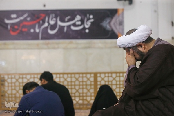 مراسم عزاداری شب دوم محرم در حرم مطهر حضرت معصومه سلام‌الله علیها