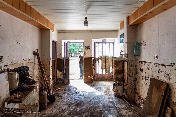 روستای سیل‌زده «ناریان» در طالقان