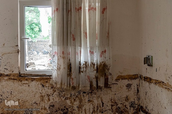 روستای سیل‌زده «ناریان» در طالقان