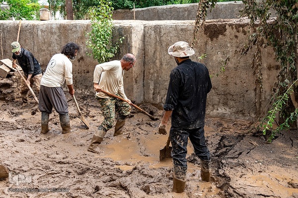 روستای سیل‌زده «ناریان» در طالقان