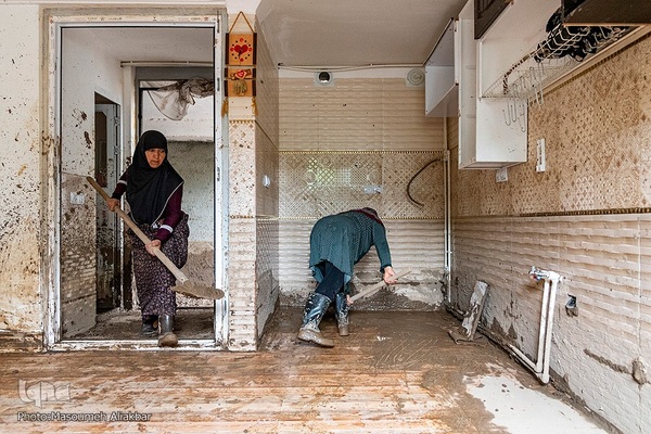 روستای سیل‌زده «ناریان» در طالقان