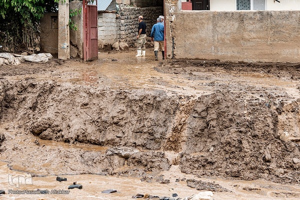 روستای سیل‌زده «ناریان» در طالقان