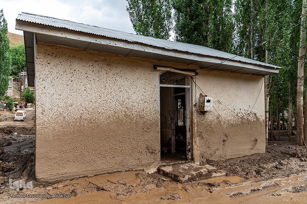 روستای سیل‌زده «ناریان» در طالقان