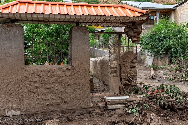 روستای سیل‌زده «ناریان» در طالقان