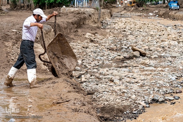 روستای سیل‌زده «ناریان» در طالقان
