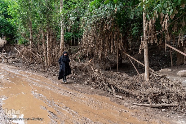 روستای سیل‌زده «ناریان» در طالقان