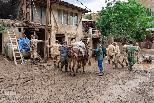روستای سیل‌زده «ناریان» در طالقان