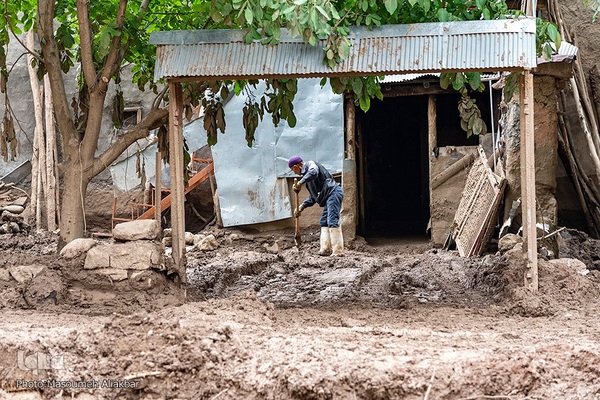 روستای سیل‌زده «ناریان» در طالقان