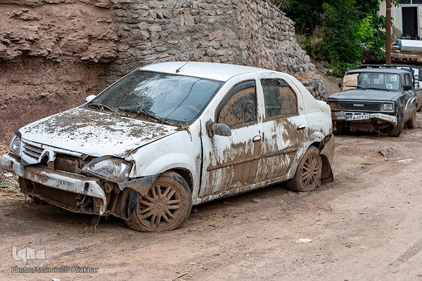 روستای سیل‌زده «ناریان» در طالقان