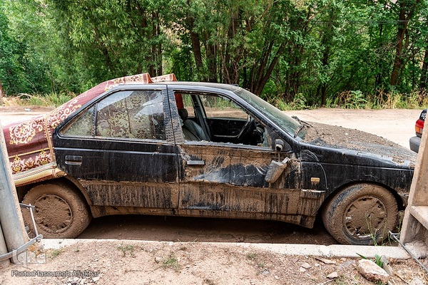 روستای سیل‌زده «ناریان» در طالقان
