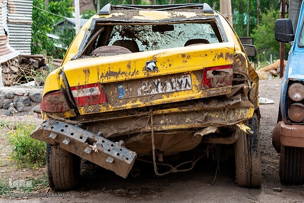 روستای سیل‌زده «ناریان» در طالقان