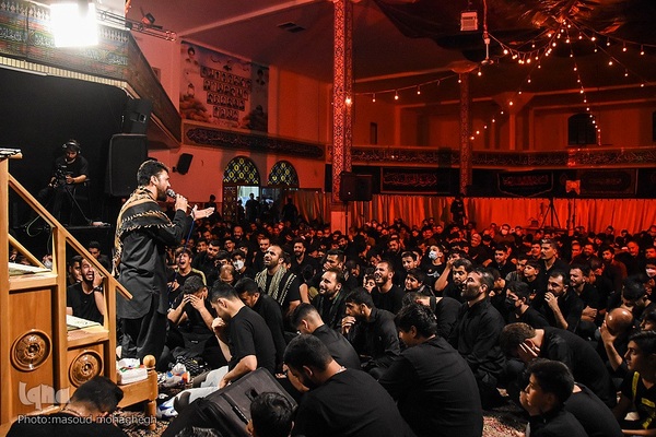 آیین عزاداری شب ششم محرم مسجد امام حسین(ع) سمنان