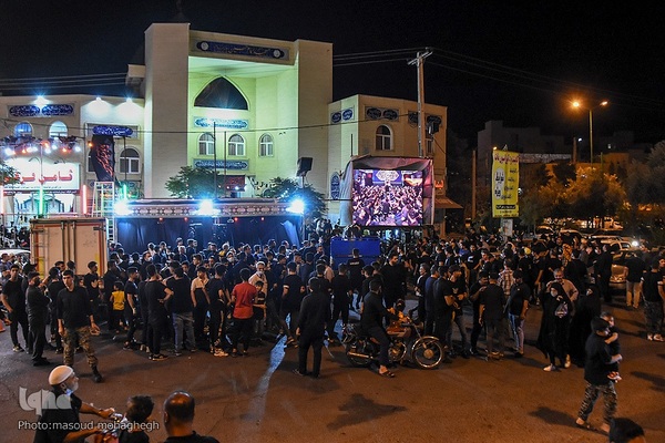 آیین عزاداری شب ششم محرم مسجد امام حسین(ع) سمنان