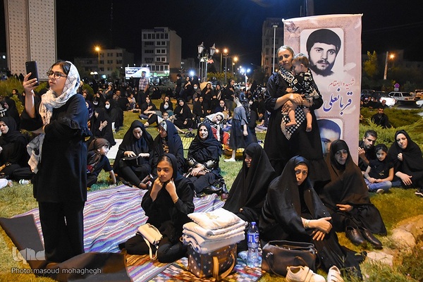 آیین عزاداری شب ششم محرم مسجد امام حسین(ع) سمنان