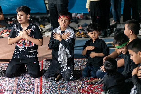 حسینیه ایران؛ عزاداری شب هفتم محرم‎‎