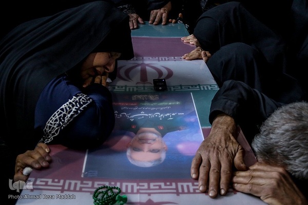 مراسم وداع با پیکر شهید مدافع حرم شهید حاج عبدالله اسکندری در شیراز