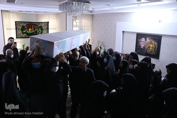مراسم وداع با پیکر شهید مدافع حرم شهید حاج عبدالله اسکندری در شیراز