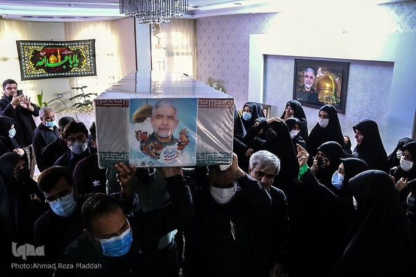 مراسم وداع با پیکر شهید مدافع حرم شهید حاج عبدالله اسکندری در شیراز