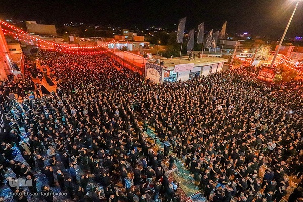 حسینیه ایران؛ عزاداری شب هشتم محرم در زنجان‎‎