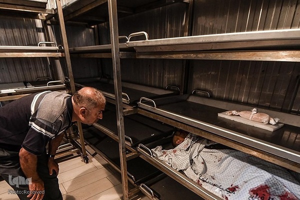 تشییع شهدای بمباران غزه