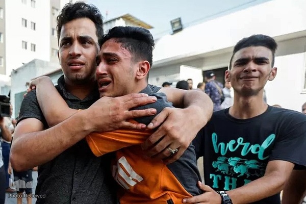 تشییع شهدای بمباران غزه