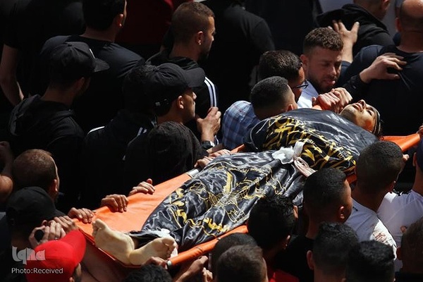 تشییع شهدای بمباران غزه