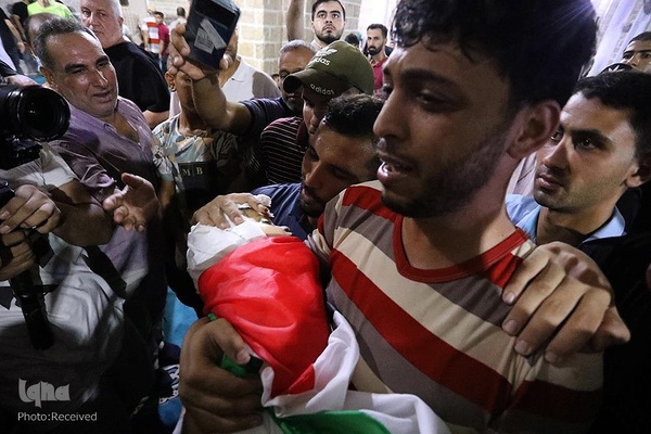 تشییع شهدای بمباران غزه