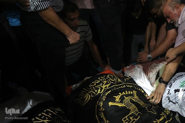 تشییع شهدای بمباران غزه