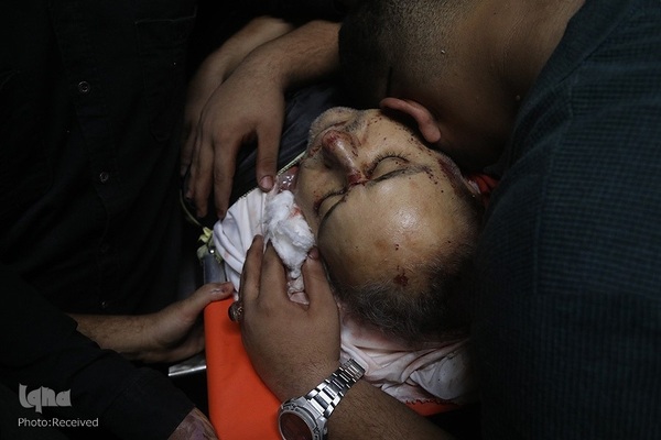 تشییع شهدای بمباران غزه