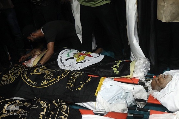 تشییع شهدای بمباران غزه