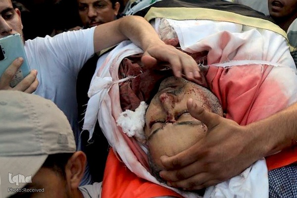 تشییع شهدای بمباران غزه