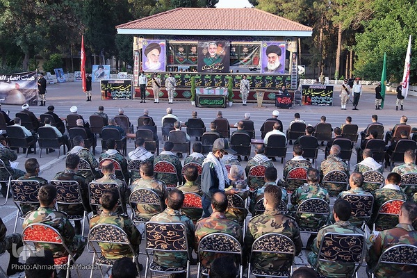 آئین وداع نیروهای مسلح شیراز با پیکر شهید عبدالله اسکندری