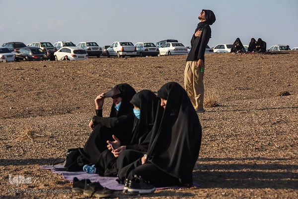 مراسم عزاداری تاسوعای حسینی در کویر «خوریان» سمنان