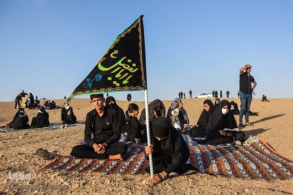 مراسم عزاداری تاسوعای حسینی در کویر «خوریان» سمنان