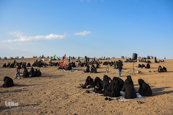 مراسم عزاداری تاسوعای حسینی در کویر «خوریان» سمنان