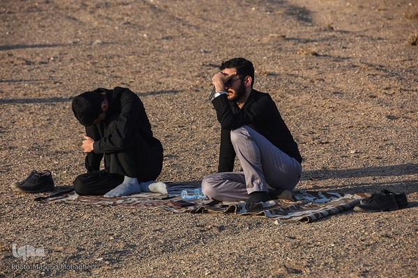 مراسم عزاداری تاسوعای حسینی در کویر «خوریان» سمنان