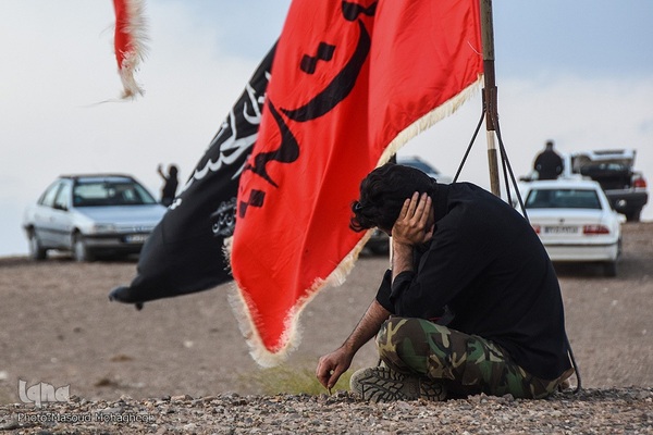 مراسم عزاداری تاسوعای حسینی در کویر «خوریان» سمنان