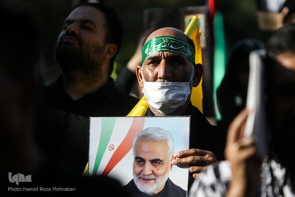 تجمع ضد صهیونیستی در میدان فلسطین