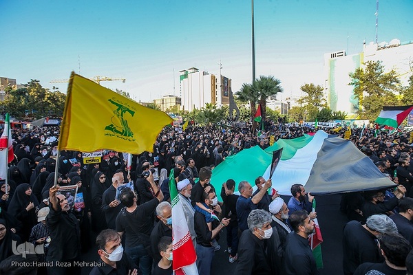 تجمع ضد صهیونیستی در میدان فلسطین