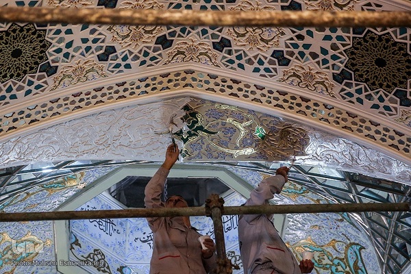 بازدید جمعی از خبرنگاران مشهد از پروژه‌های عمرانی حرم رضوی