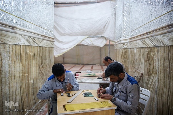 بازدید جمعی از خبرنگاران مشهد از پروژه‌های عمرانی حرم رضوی