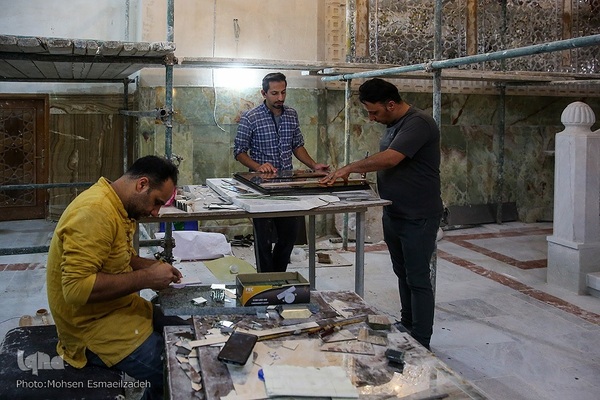 بازدید جمعی از خبرنگاران مشهد از پروژه‌های عمرانی حرم رضوی