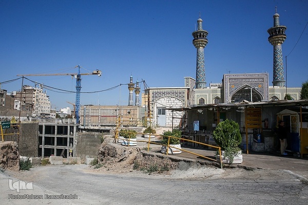 بازدید جمعی از خبرنگاران مشهد از پروژه‌های عمرانی حرم رضوی