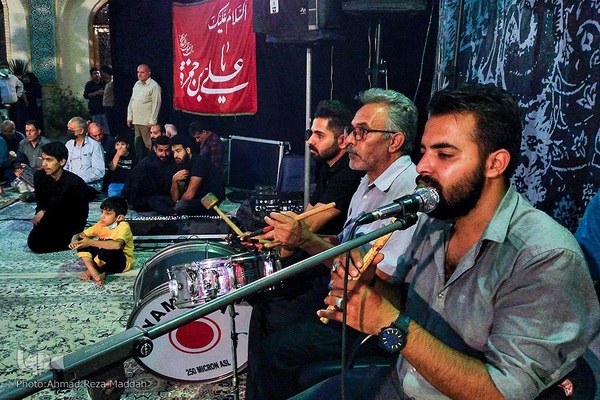 اجرای تعزیه در شب شهادت حضرت علی ابن حمزه(ع)‎‎