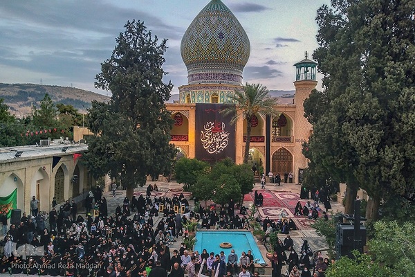 اجرای تعزیه در شب شهادت حضرت علی ابن حمزه(ع)‎‎