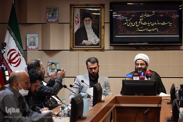 نشست خبری حجت الاسلام والمسلمین مجید باباخانی، رئیس سازمان هیأت و تشکل‌های دینی کشور