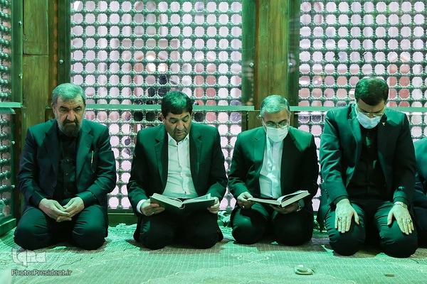 تجدید میثاق رییس جمهور و هیات دولت با آرمانهای امام راحل